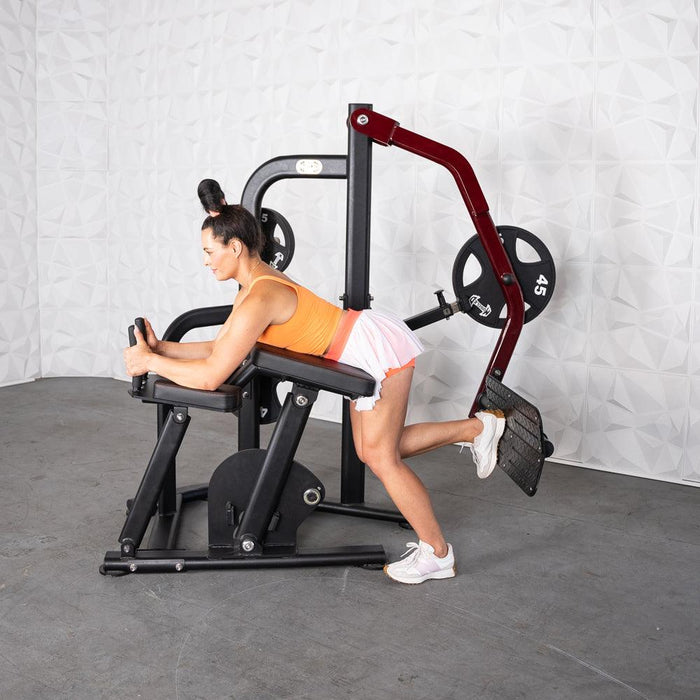 Pro Strength Booty Shaper - Muscle D Fitness - Adjustable, Plate Loaded, Glute Kick - Sweatfully