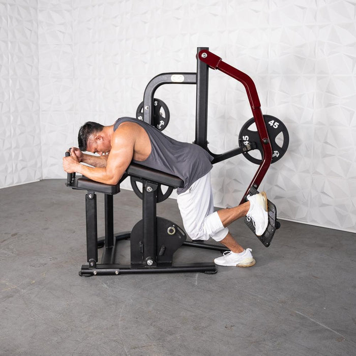 Pro Strength Booty Shaper - Muscle D Fitness - Adjustable, Plate Loaded, Glute Kick - Sweatfully
