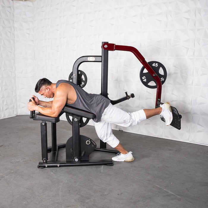 Pro Strength Booty Shaper - Muscle D Fitness - Adjustable, Plate Loaded, Glute Kick - Sweatfully