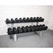 Pro Rubber Dumbbells - Muscle D Fitness - High Quality Knurled Handles - Sweatfully