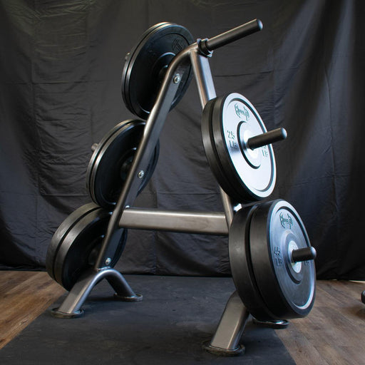 Pro Bumper Training Plates with Center Steel Hub - Muscle D Fitness - Virgin Rubber - Sweatfully