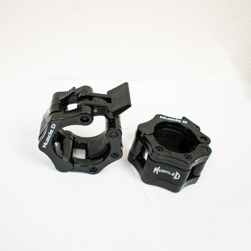 Pro Lock Jaw Collars (per pair) - Muscle D Fitness - Sturdy Olympic Bar Jaws - Sweatfully