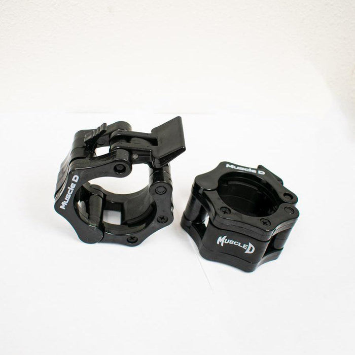 Pro Lock Jaw Collars (per pair) - Muscle D Fitness - Sturdy Olympic Bar Jaws - Sweatfully