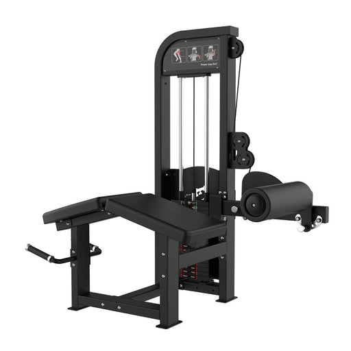 Excel Prone Leg Curl - Muscle D Fitness - Selectorized Hamstring Curl - Sweatfully