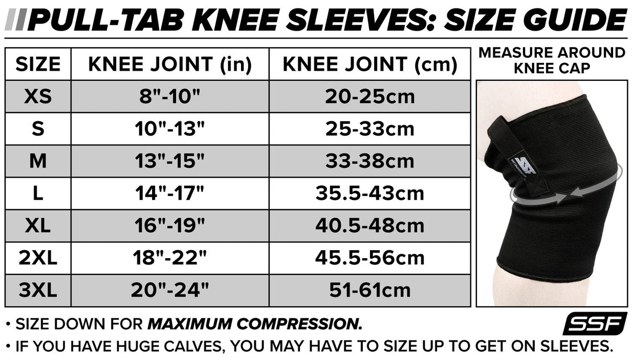 Knee Sleeves (3-Ply Pull Tab / Easy on and off) - Sweatfully