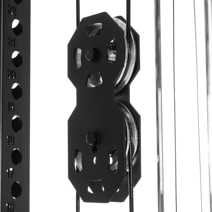 All In 1 Cable Trainer - Power Rack with Cable Machine, Smith Machine & Accessory Pack - Vanta Series - Sweatfully
