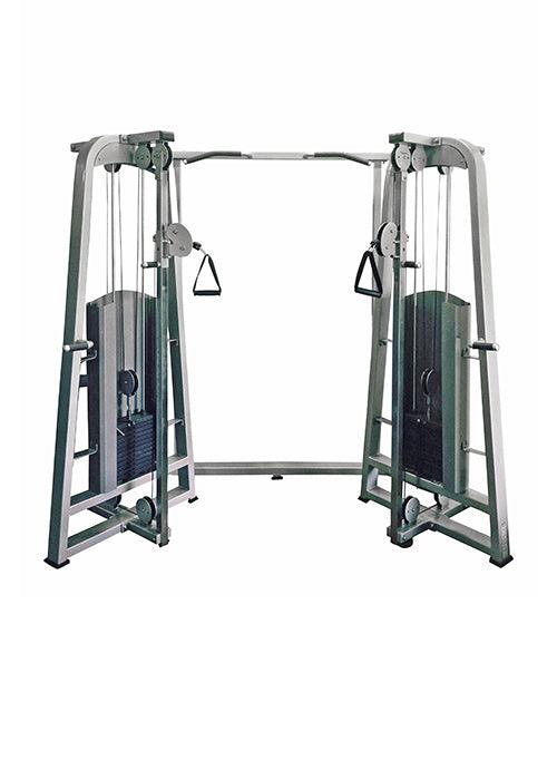 Megatron Quad Functional Trainer - Muscle D Fitness - Selectorized Weight Adjustment - Angled Chin Bar - Adjustable Columns - Sweatfully