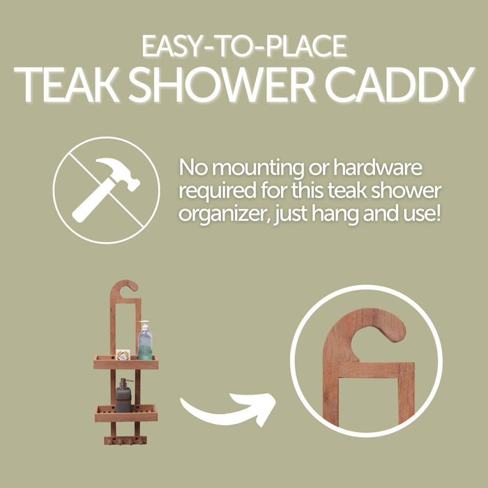 Newport Natural Shower Caddy - Sweatfully