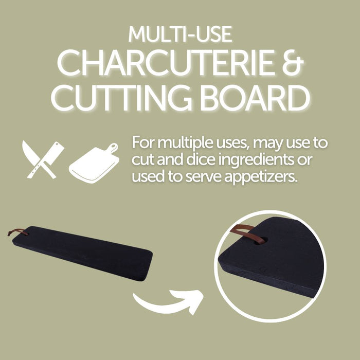 Teak Charcuterie/Cutting Board 24" - Sweatfully