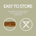 Winchester Teak Shower and Bath Folding Stool with Horizontal Slats - Sweatfully