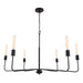 Radiant 6-Light Industrial Traditional Dimmable Chandelier - Sweatfully