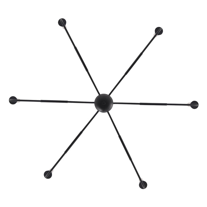 Radiant 6-Light Industrial Traditional Dimmable Chandelier - Sweatfully