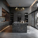 Radiant 6-Light Industrial Traditional Dimmable Chandelier - Sweatfully