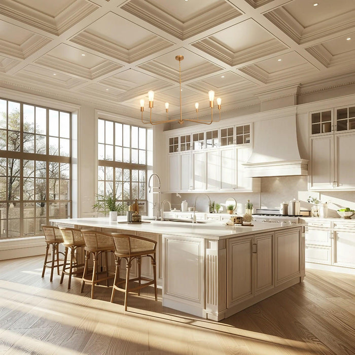 Radiant 6-Light Industrial Traditional Dimmable Chandelier - Sweatfully
