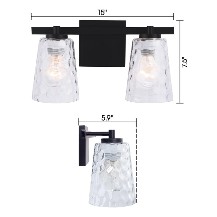 Radiance Modern 2-Light Dimmable Vanity Light - Sweatfully