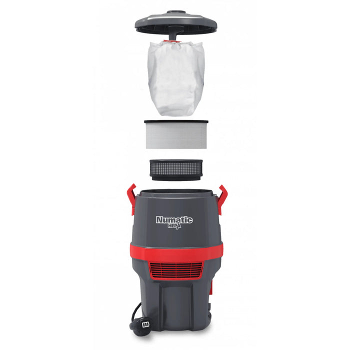 NaceCare HEPA Battery Backpack Vacuum RBV 150NXH with Floor Tool Kit - Sweatfully