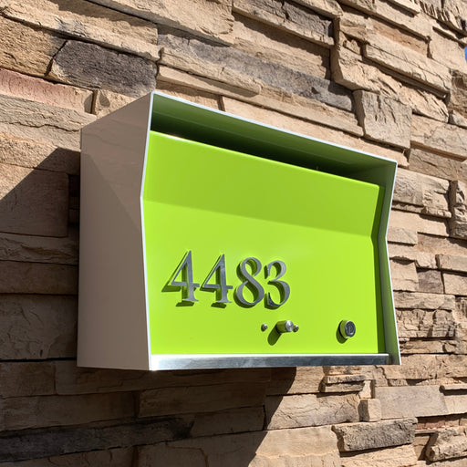 RetroBox Locking Wall Mount Mailbox in ARCTIC WHITE - Sweatfully
