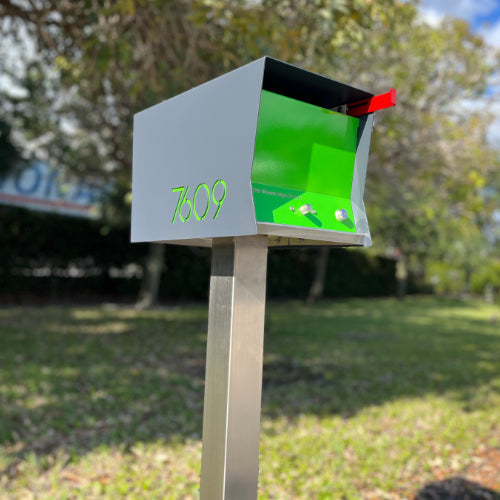 The Original Retrobox in DESIGNER GREY - Modern Mailbox - Sweatfully