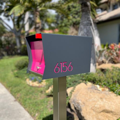 The Original Retrobox in DESIGNER GREY - Modern Mailbox - Sweatfully