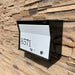RetroBox Locking Wall Mount Mailbox in JET BLACK - Sweatfully