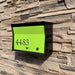 RetroBox Locking Wall Mount Mailbox in JET BLACK - Sweatfully