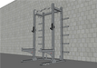 TGrip Commercial Half Rack - 3x3 Steel - Functional Multi-Grip Pull-Up - Bar & Plate Storage - J-Hooks - Sweatfully