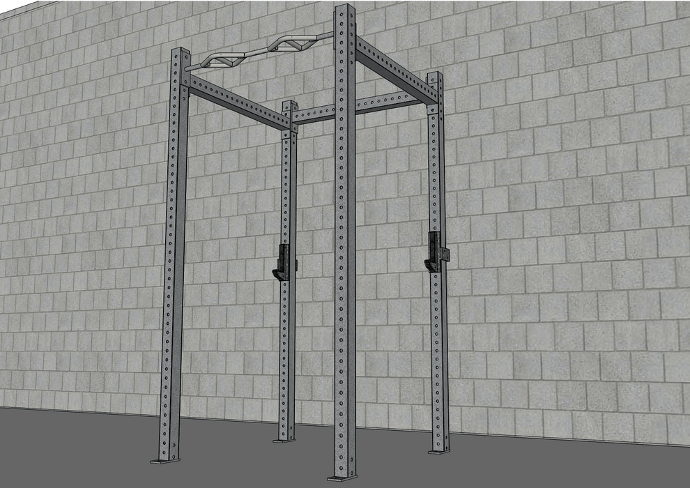TGrip Basic Commercial 4 Post Rack Complete Kit- 3x3 Steel - Sweatfully