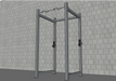 TGrip Commercial 4 Post Rack Complete Set - 3x3 Steel - Functional Multi-Grip Pull-Up - Sandwich Style J-Hooks - Sweatfully