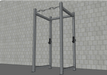 TGrip Commercial 4 Post Rack - 3x3 Steel - Functional Multi-Grip Pull-Up - Sandwich Style J-Hooks - Sweatfully