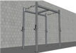 Kit TGrip Commercial 4' Wide Rig - 3x3 Steel - Functional Multi-Grip Pull-Up - Sandwich Style J-Hooks - Sweatfully