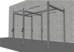 TGrip Commercial 10' Rig - 3x3 Steel - Functional Multi-Grip Pull-Up - Sandwich Style J-Hooks - Sweatfully
