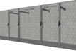 TGrip Commercial 14' Wall Mount Rig - 3x3 Steel - Functional Multi-Grip Pull-Up - Sandwich Style J-Hooks - Sweatfully