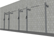 TGrip Commercial 20' Low Profile Wall Mount Rig - 3x3 Steel - Functional Multi-Grip Pull-Up - Sandwich Style J-Hooks - Sweatfully