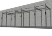 TGrip Commercial 24' Rig - 3x3 Steel - Functional Multi-Grip Pull-Up - Sandwich Style J-Hooks - Sweatfully