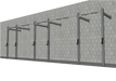 TGrip Commercial 24' Wall Mount Rig - 3x3 Steel - Functional Multi-Grip Pull-Up - Sandwich Style J-Hooks - Sweatfully