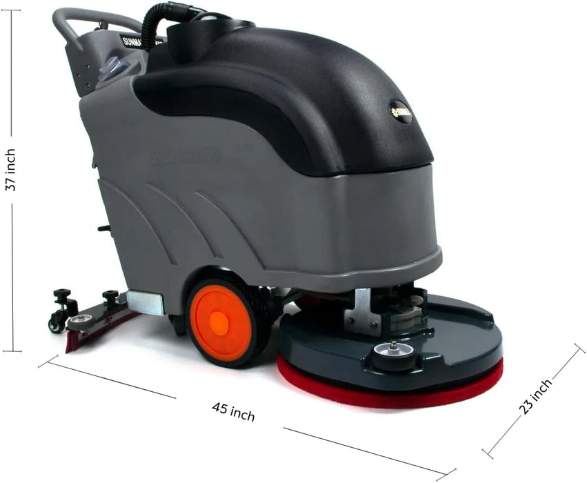 RT50D 22" Self-Propelled Commercial Floor Scrubber Machine - Sweatfully