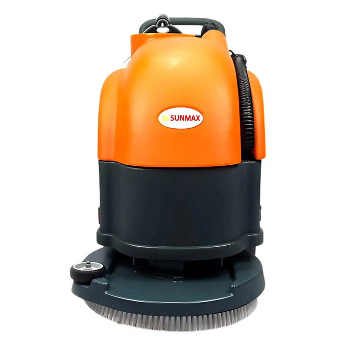 RT50 22" Walk-behind Commercial Floor Scrubber Dryer Machine, 30,000 sqft/h Cleaning Efficiency, 14.5-Gal Sewage Tank - Sweatfully