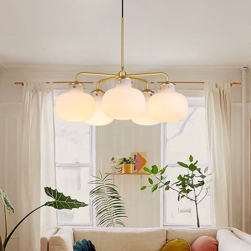 Raito Glass Globe Pendant Chandelier - Sweatfully