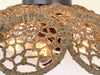 LARGE Natural RATTAN Ceiling Light Fixture - Sweatfully