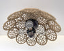 LARGE Natural RATTAN Ceiling Light Fixture - Sweatfully