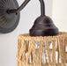 RATTAN COASTAL Bedroom Wall Sconce Light - Sweatfully