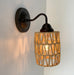 RATTAN COASTAL Bedroom Wall Sconce Light - Sweatfully