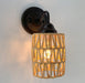 RATTAN COASTAL Bedroom Wall Sconce Light - Sweatfully