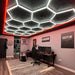 HexGlow Lighting 15 Hex Kit With Red Border (16' x 8') - Sweatfully