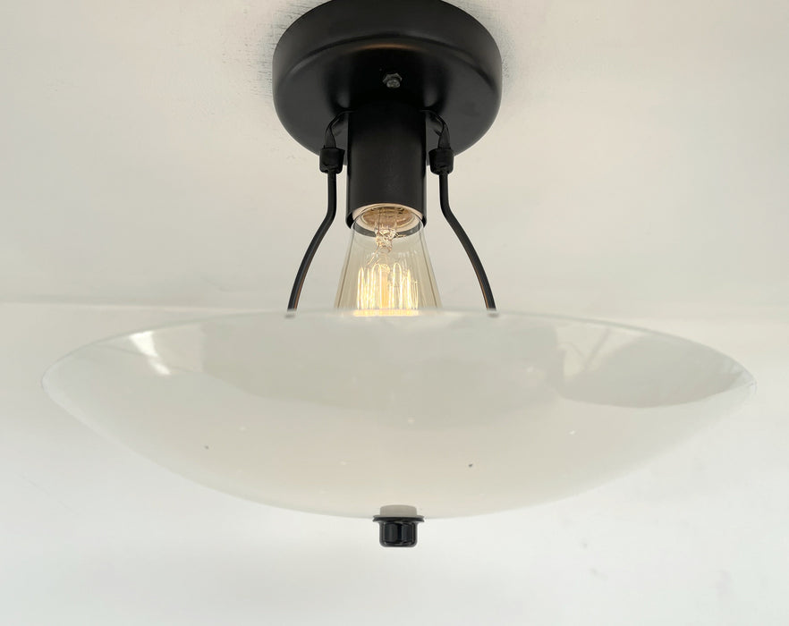 Retro Mid Century Glass Ceiling Light - Sweatfully