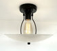 Retro Mid Century Glass Ceiling Light - Sweatfully