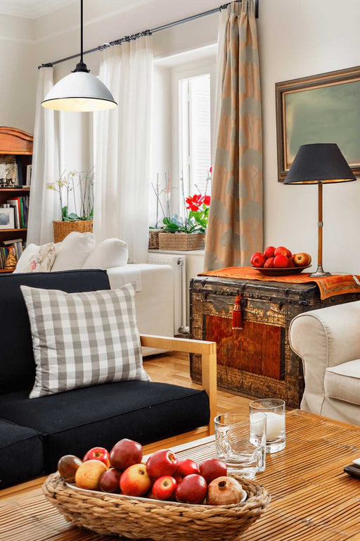 Large White Enamel Farmhouse Pendant Light - Sweatfully