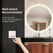 Round Backlit LED BATHROOMS Vanity  Mirrors With Dimmable Lights - Sweatfully