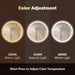 Round LED Bathroom Vanity Mirror With Dimmable Lights - Sweatfully