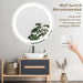 Round Led Mirror Bathroom Vanity Mirror With Dimmable Lights - Sweatfully